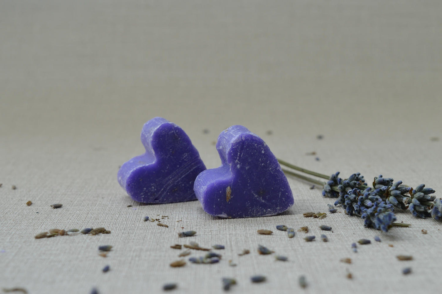 Lavendel hartjes zeepje