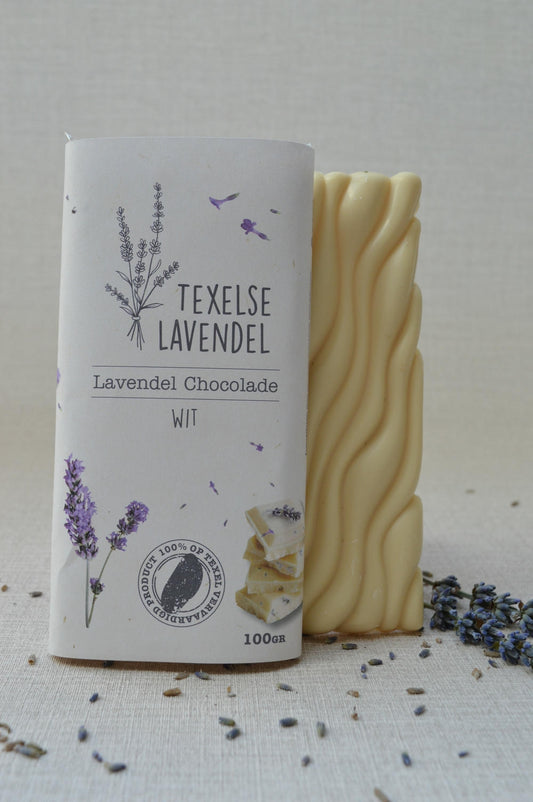 Lavendel witte chocoladereep